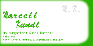 marcell kundl business card